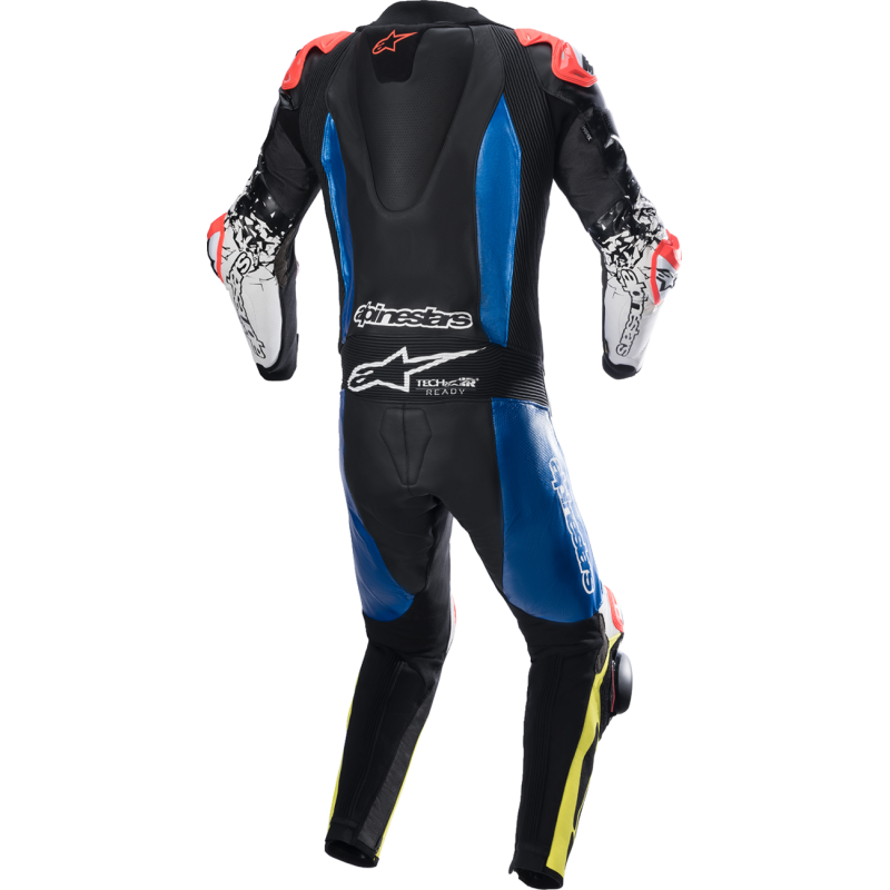 ALPINESTARS SUIT GP TECH V4 BLACK/BLUE/YELLOW