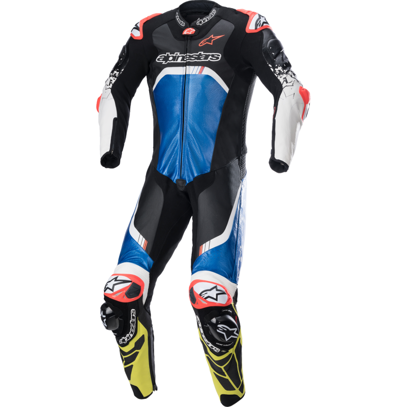 ALPINESTARS SUIT GP TECH V4 BLACK/BLUE/YELLOW