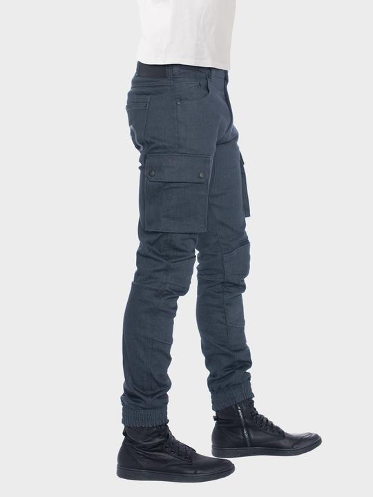 ZIN MOTOWEAR LIVIN - Abrasion-Resistant Stretch Denim Jeans - Charcoal