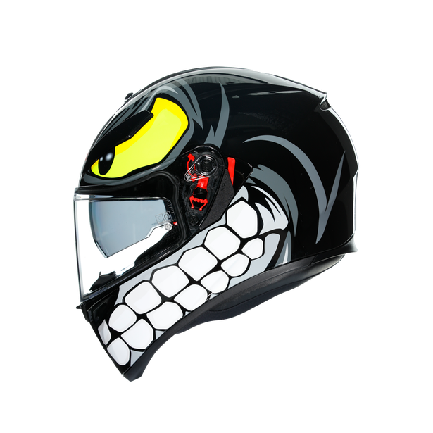 agv full-face k3-sv full bomb helmet black AGV K3 SV ANGRY BLACK
