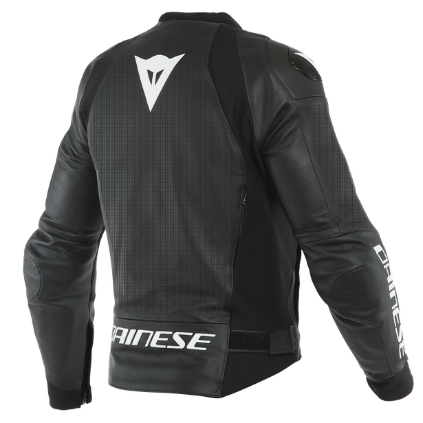 DAINESE SPORT PRO LEATHER JACKET PERORATED BLACK/WHITE