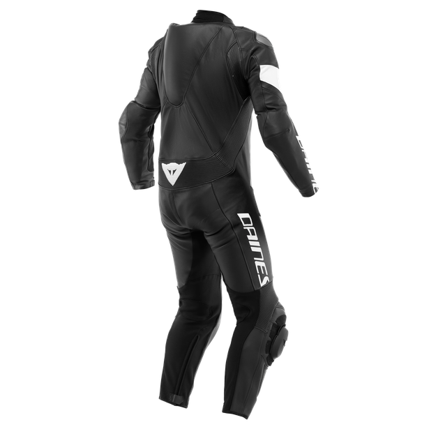 TOSA 1PC LEATHER SUIT PERF. BLK/BLK/WHT