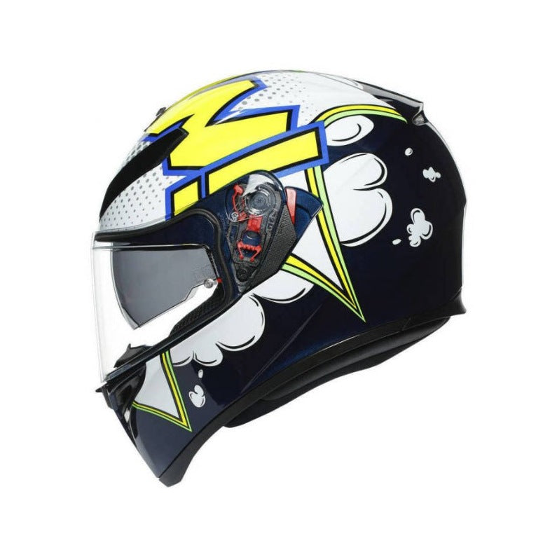 AGV K3 SV Bubble Blue/White/Yellow Pinlock