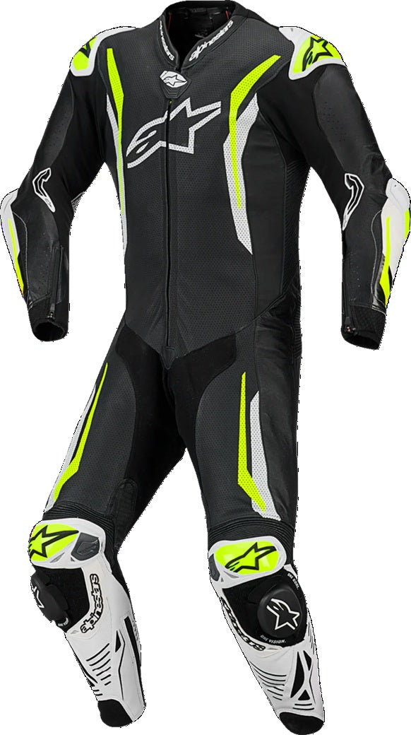 ALPINESTARS SUIT GP TECH V5 BLK/WHT/YEL FLUO