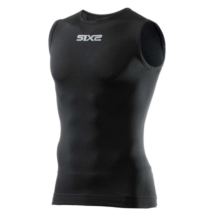 SIXS SLEEVELESS ROUND NECK 4 SEASON - ALL BLACK