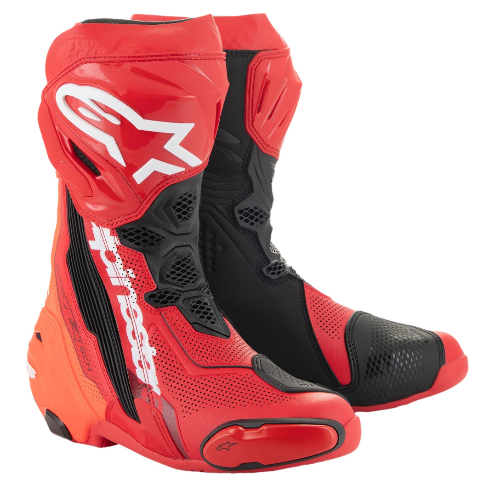 ALPINESTARS SUPERTECH R VENTED BRIGHT RED/RED FLUO