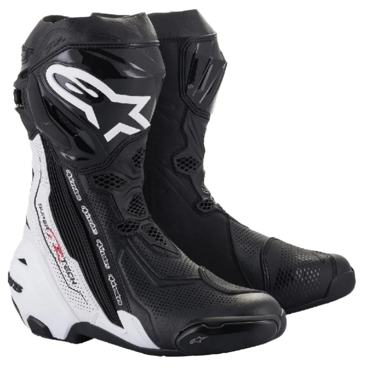 ALPINESTARS SUPERTECH R VENTED BLACK WHITE