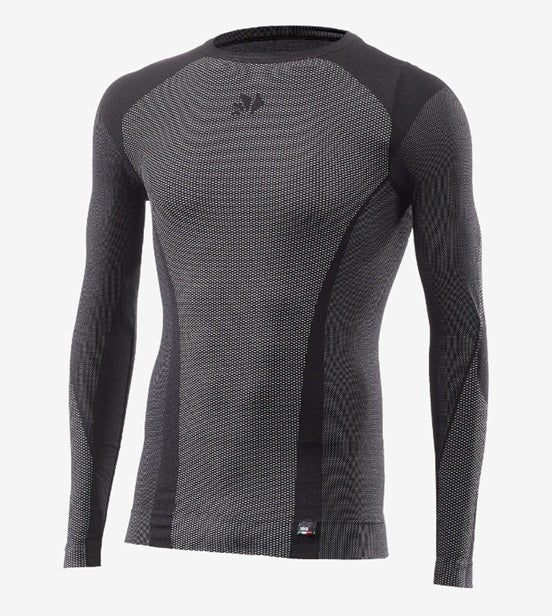SIXS LONG SLEEVE ROUND NECK 4 SEASON - BLACK CARBON