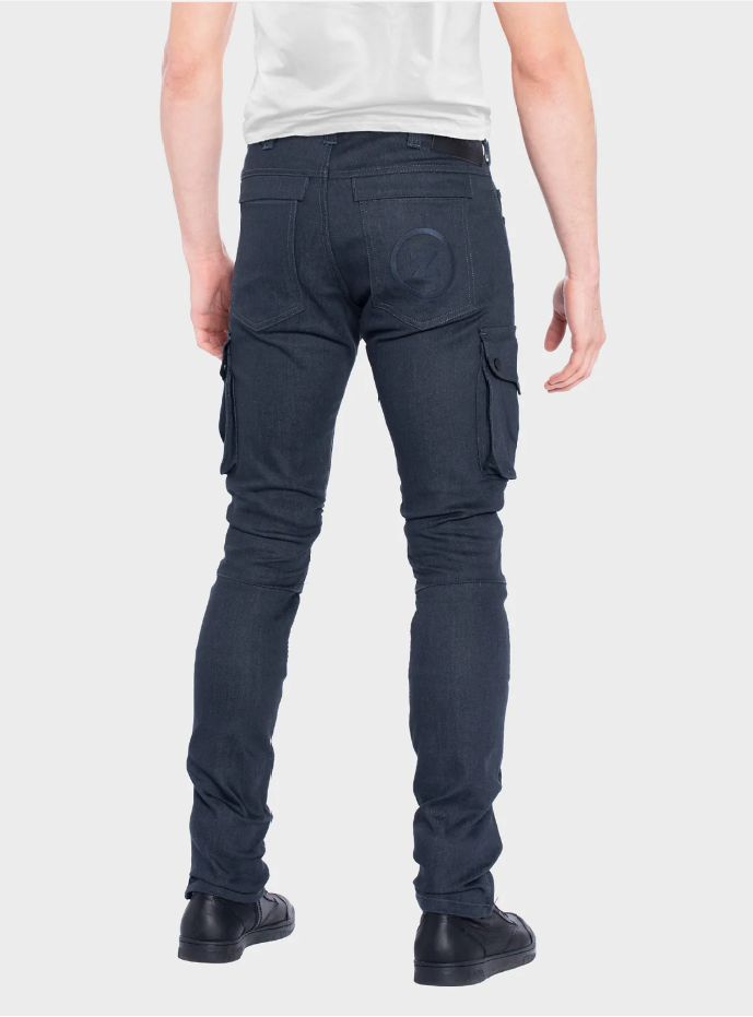 ZIN MOTOWEAR CITY - Abrasion-Resistant Stretch Denim Jeans - Charcoal