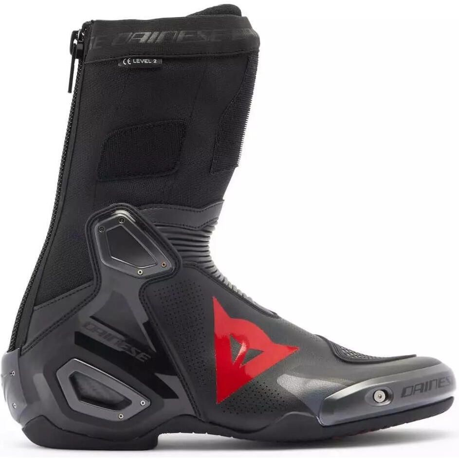 DAINESE AXIAL D2 AIR BOOTS BLACK/RED FLUO