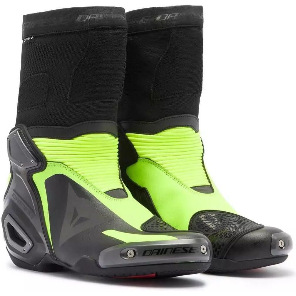 DAINESE AXIAL D2 BOOTS BLACK/YELLOW FLUO