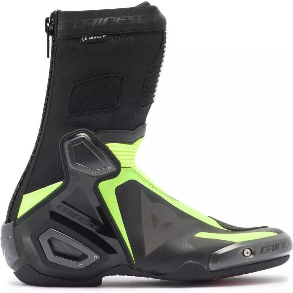 DAINESE AXIAL D2 BOOTS BLACK/YELLOW FLUO