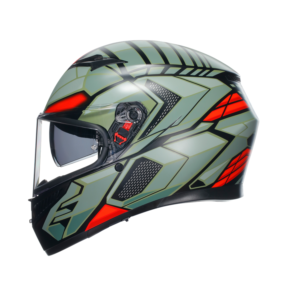 AGV K3 DECEPT MATT BLACK/GREEN/RED