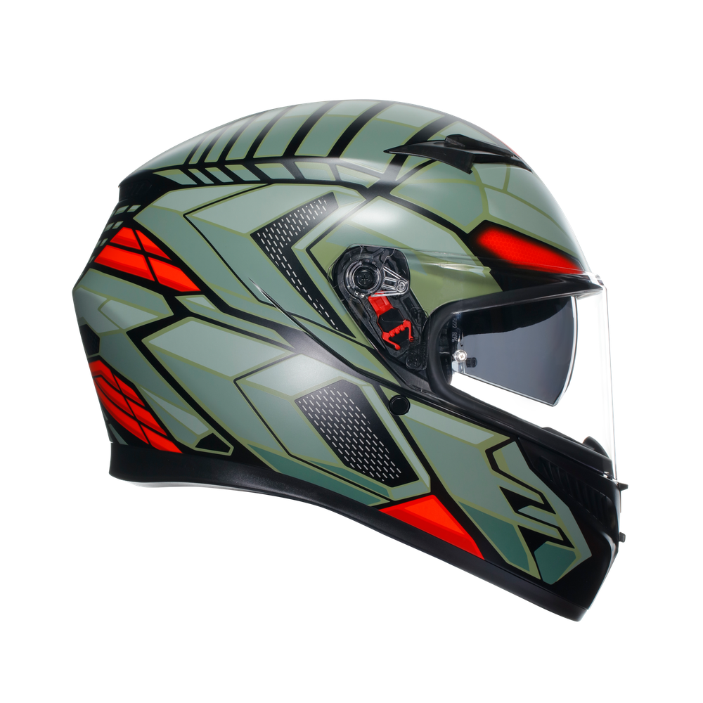 AGV K3 DECEPT MATT BLACK/GREEN/RED