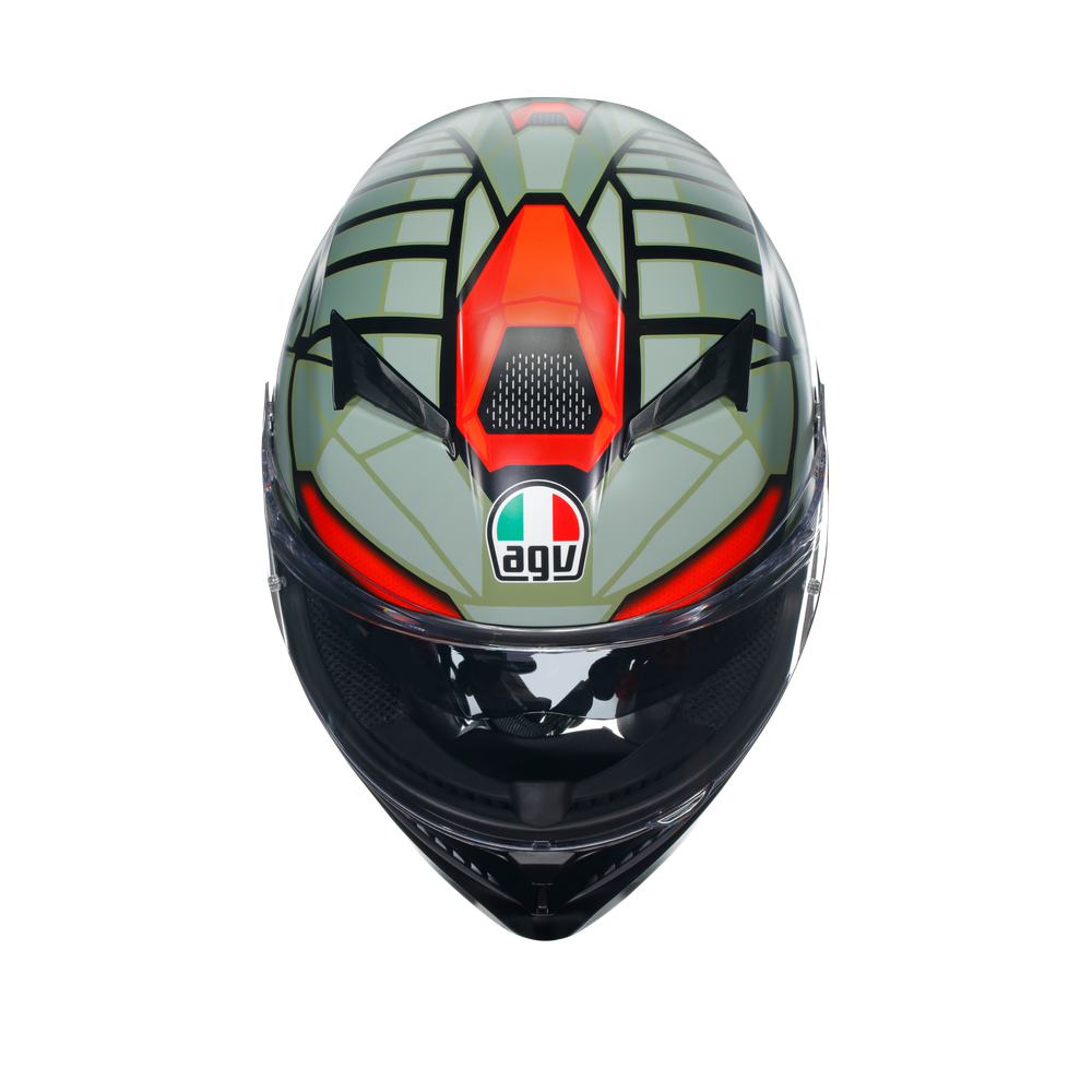 AGV K3 DECEPT MATT BLACK/GREEN/RED