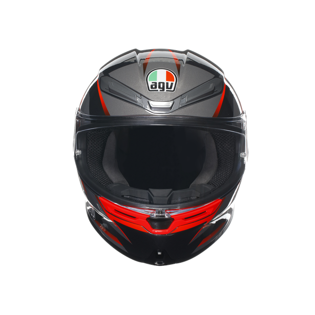 AGV K6 S SLASHCUT BLACK/GREY/RED