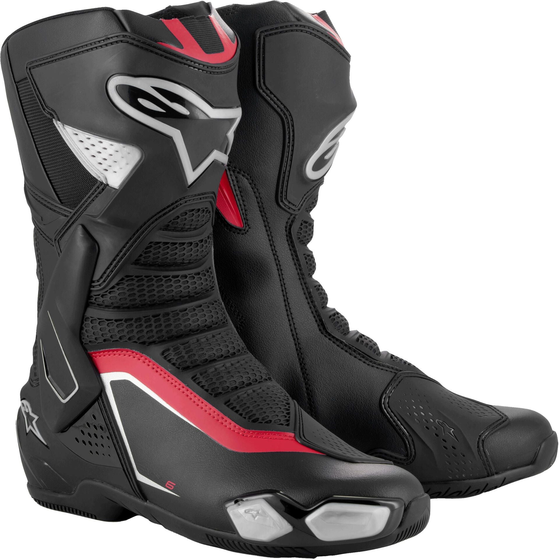 ALPINESTARS SMX-6 V3 BLACK SILVER RED