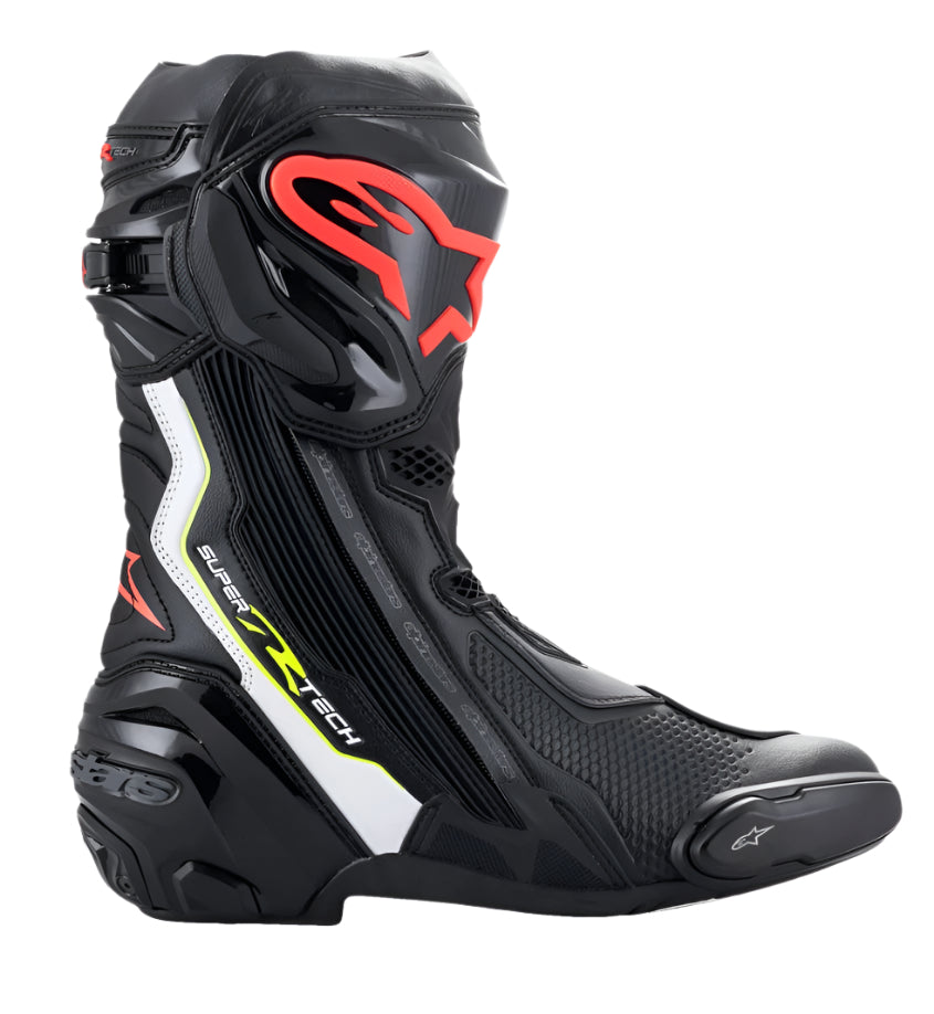 ALPINESTARS SUPERTECH R BLACK WHITE RED FLU YELLOW FLUO