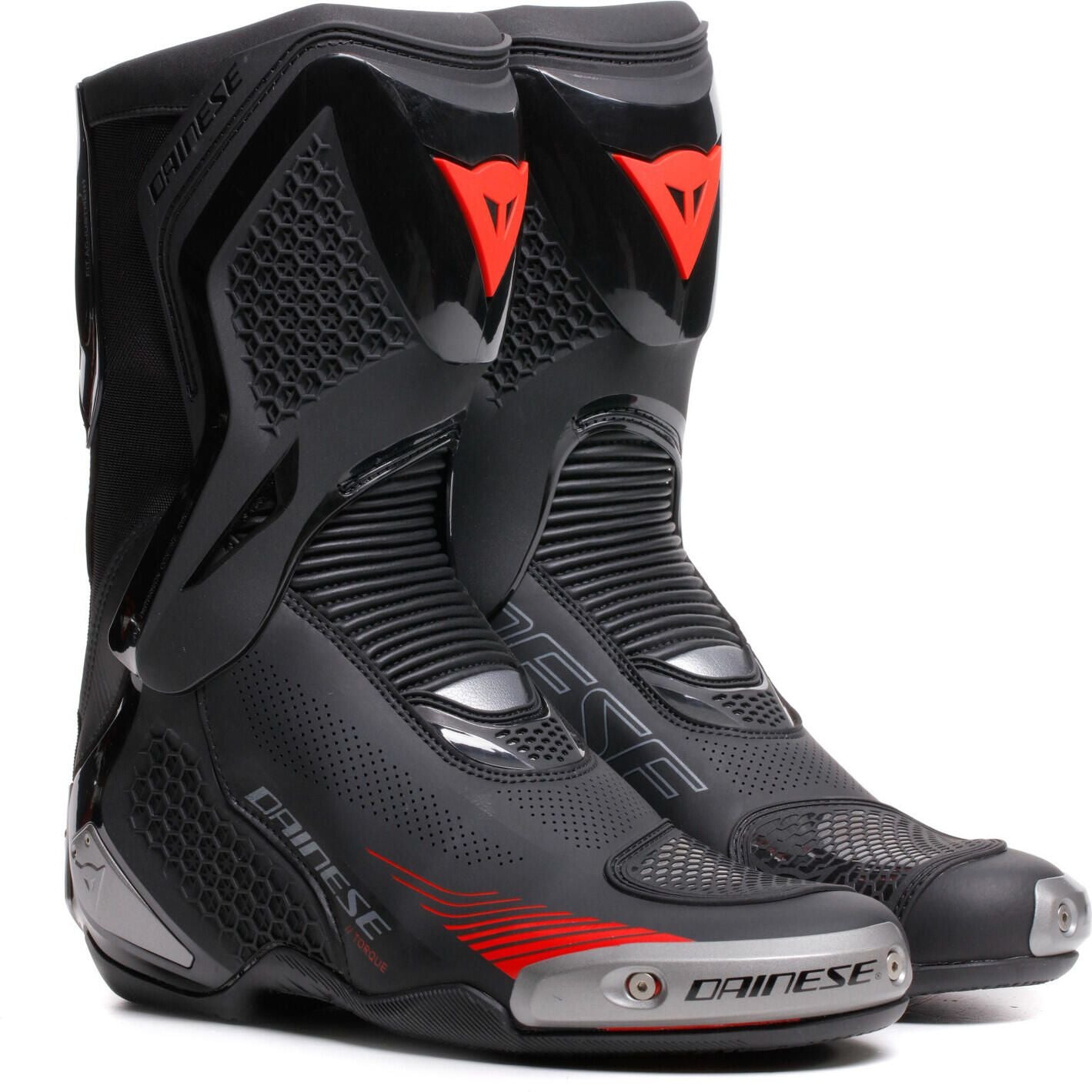 DAINESE TORQUE 4 AIR BOOTS BLACK/RED LAVA