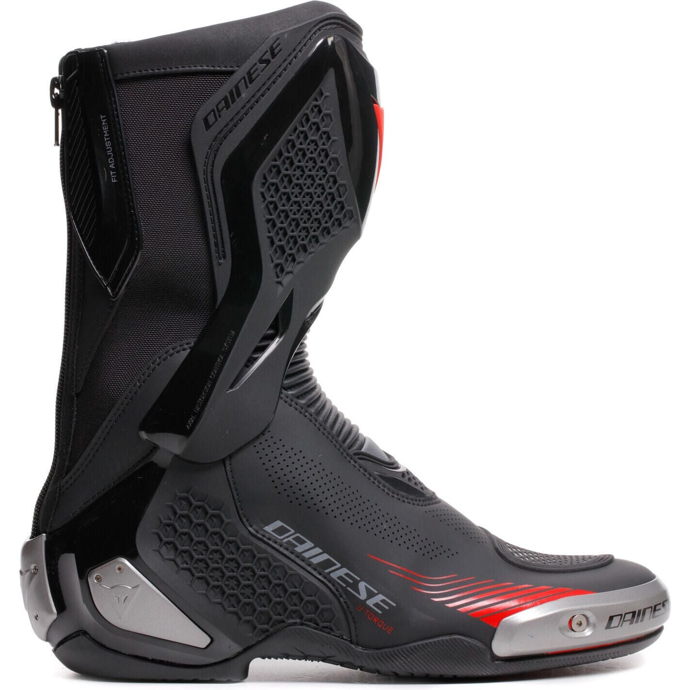 DAINESE TORQUE 4 AIR BOOTS BLACK/RED LAVA