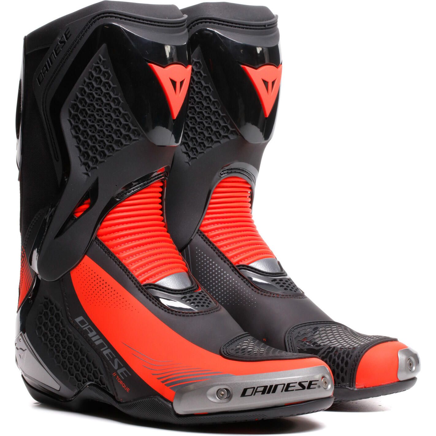 DAINESE TORQUE 4 BOOTS BLACK/RED FLUO