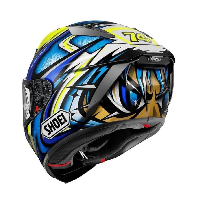 Shoei X-Fifteen Daijiro Blue/Hi-Viz Yellow/Black