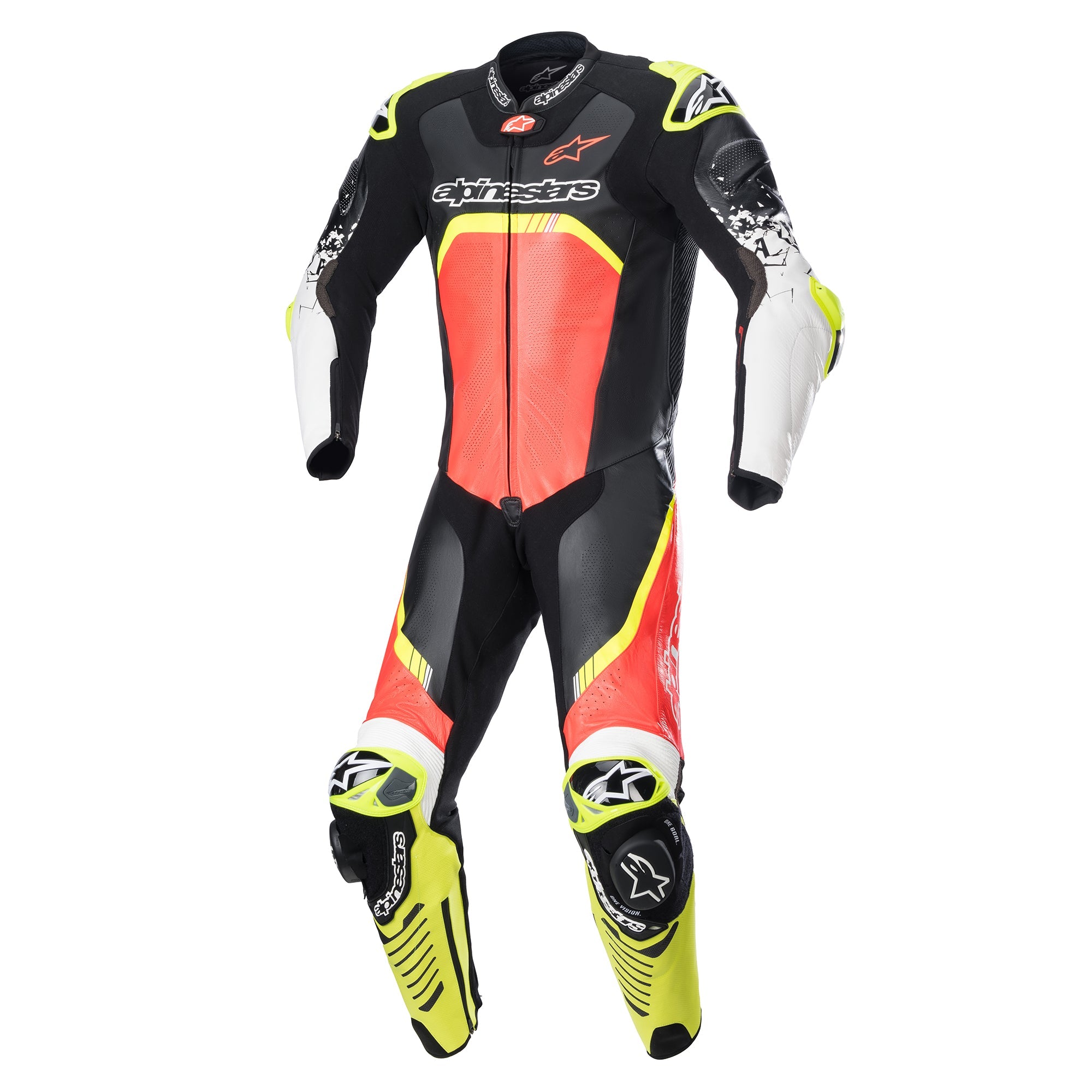 ALPINESTARS SUIT GP TECH V4 BLK/RED/YLW