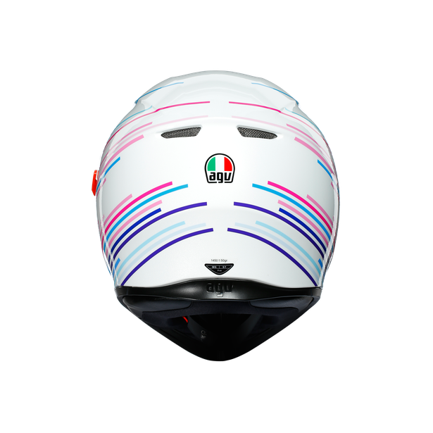 AGV K3 SV Multi Sakura Pearl White/Purple Maxi Pinlock