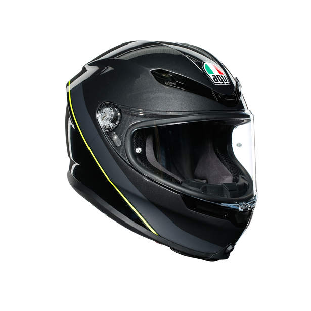 AGV K6 Multi Minimal Gunmetal/Black/Yellow/Fluo