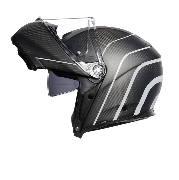 AGV Sportmodular Refractive Carbon Silver