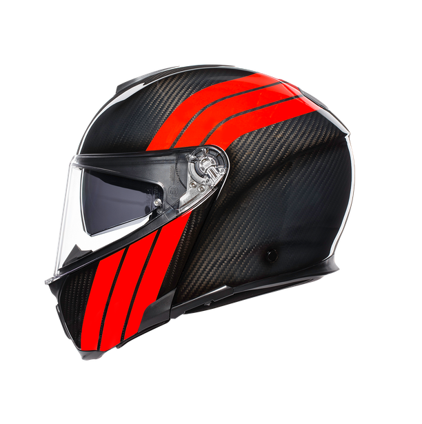 AGV Sportmodular Multi Stripes Carbon/Red