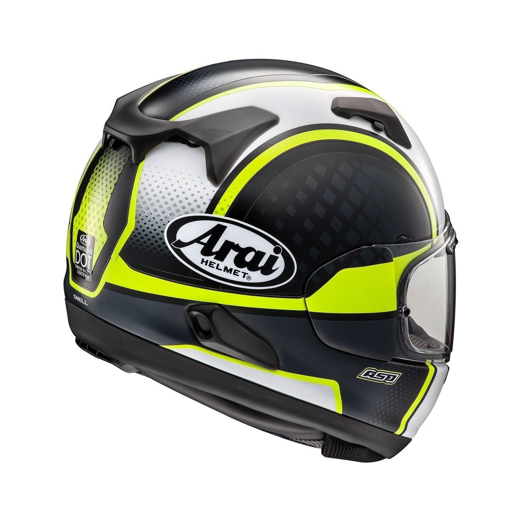 ARAI QUANTUM-X TAKE OFF FLUORESCENT YELLOW FROST