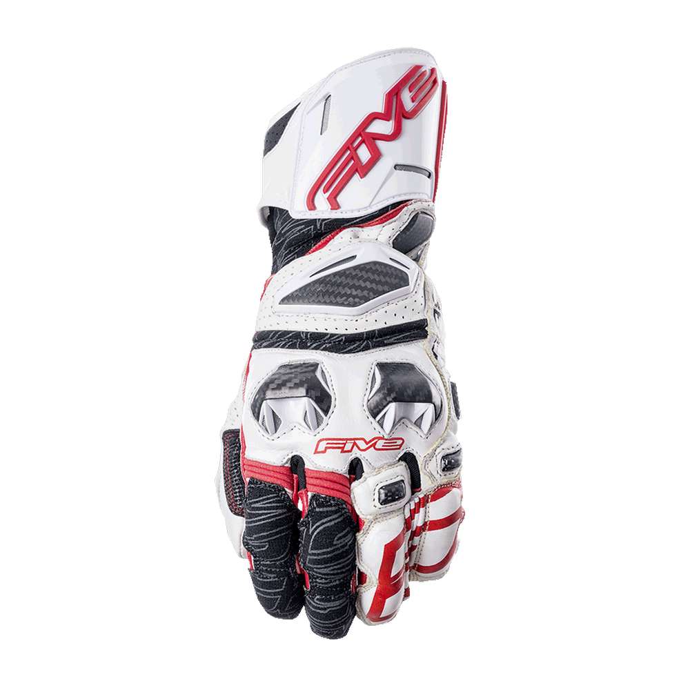 FIVE GLOVES MEN - RFX RACE WHITE/RED