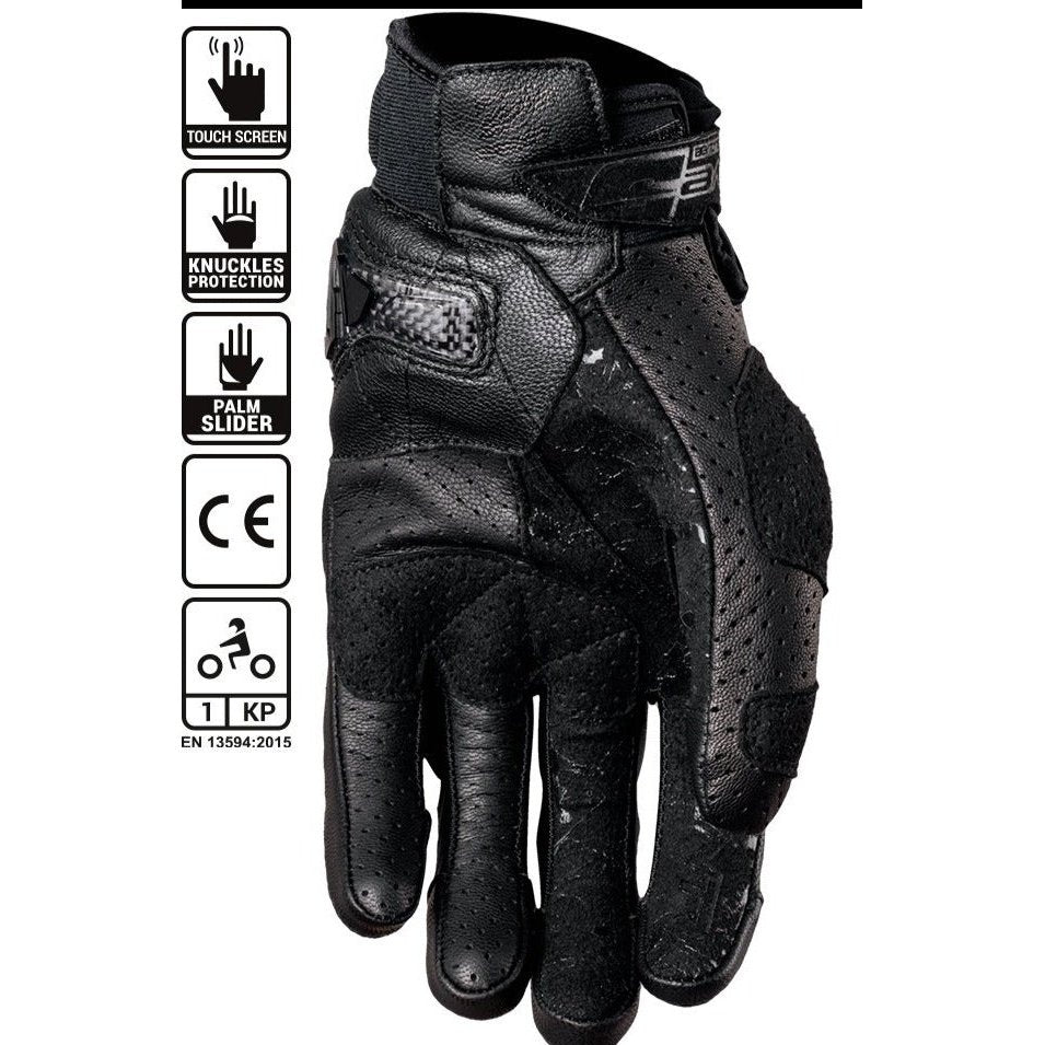 FIVE GLOVES MEN - STUNT EVO LEATHER BLACK