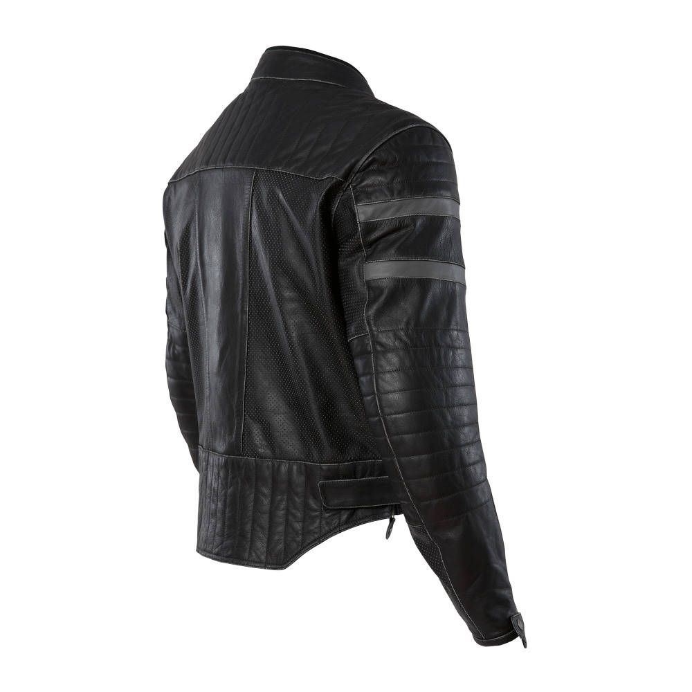 OLYMPIA LEATHER JACKET LONG BEACH BLACK