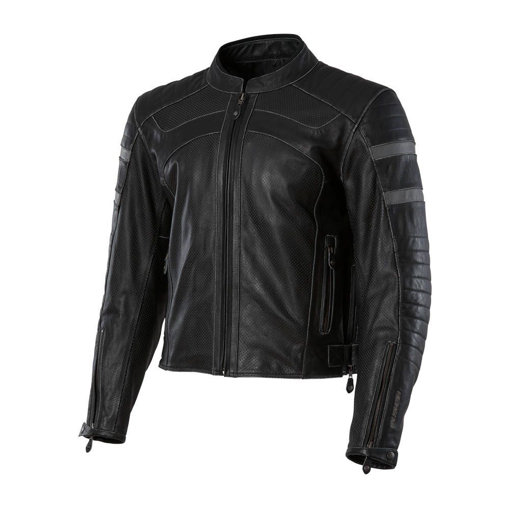 OLYMPIA LEATHER JACKET LONG BEACH BLACK