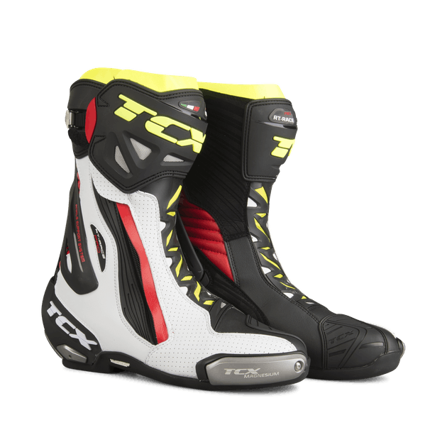 TCX RT RACE PRO AIR WHITE/RED/YELLOW FLUO