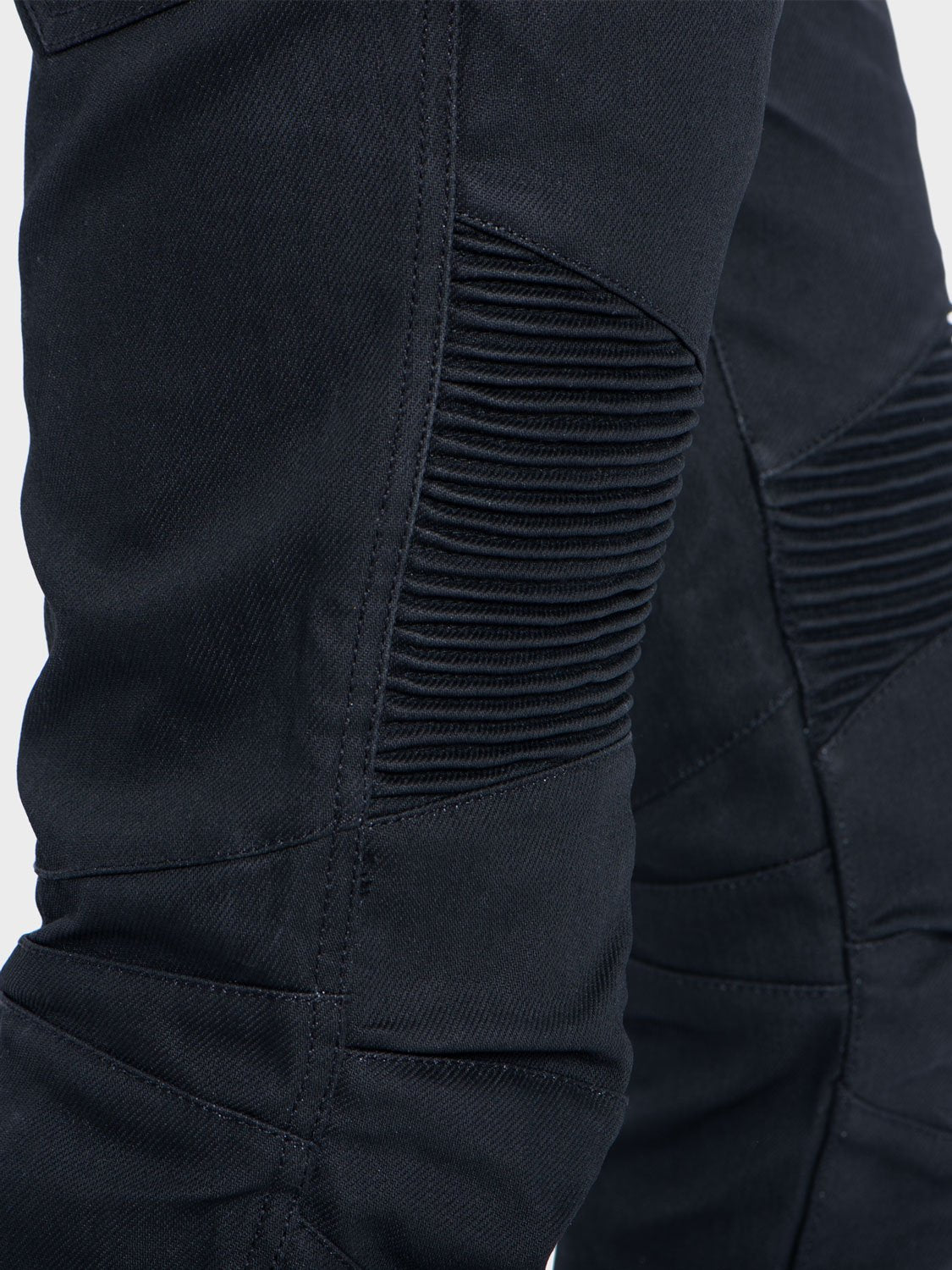 ZIN MOTOWEAR D618 - Abrasion-Resistant Stretch Denim Jeans - Black