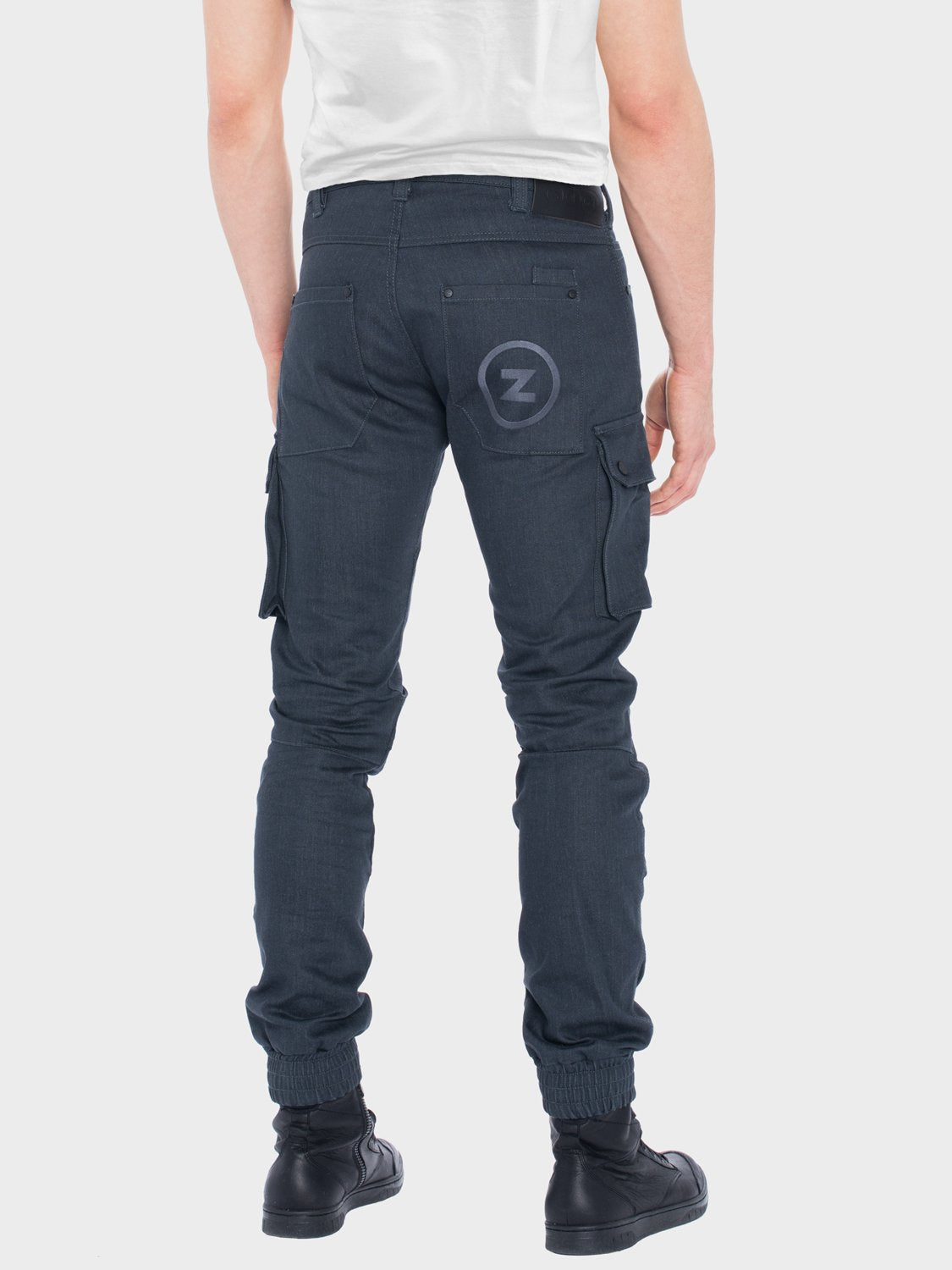 ZIN MOTOWEAR LIVIN - Abrasion-Resistant Stretch Denim Jeans - Charcoal