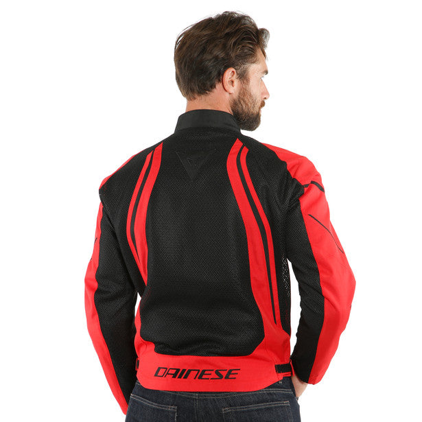 Dainese Air Crono 2 Textile Jacket Black/Lava Red