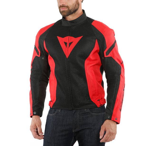 Dainese Air Crono 2 Textile Jacket Black/Lava Red