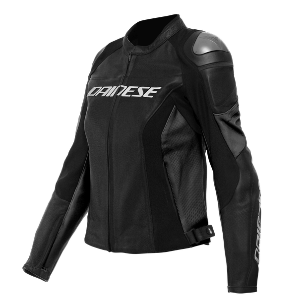 Dainese Racing 4 Lady Leather Jacket Perforated Black/Black