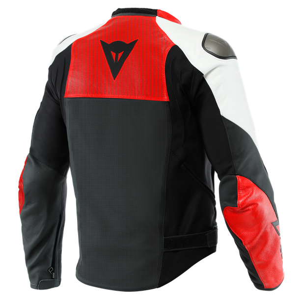 Dainese Sportiva Leather Jacket Perf Black/Red